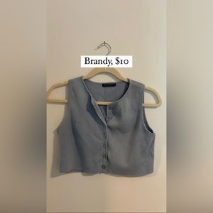 Brandy Button Up Top